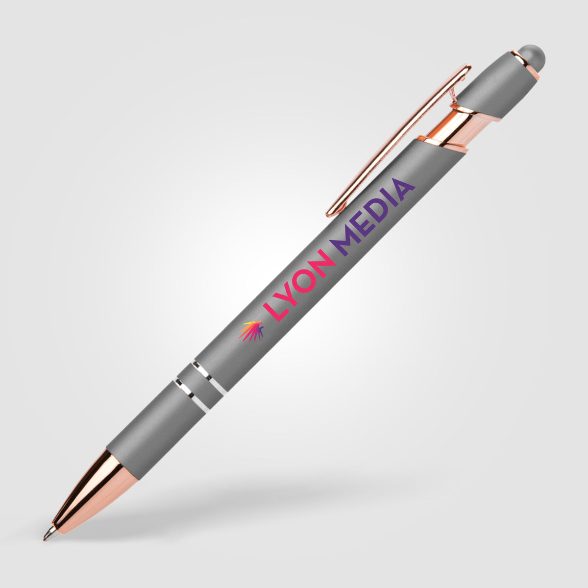 Stylo Prince Softy Rose Gold Métallique avec Stylet