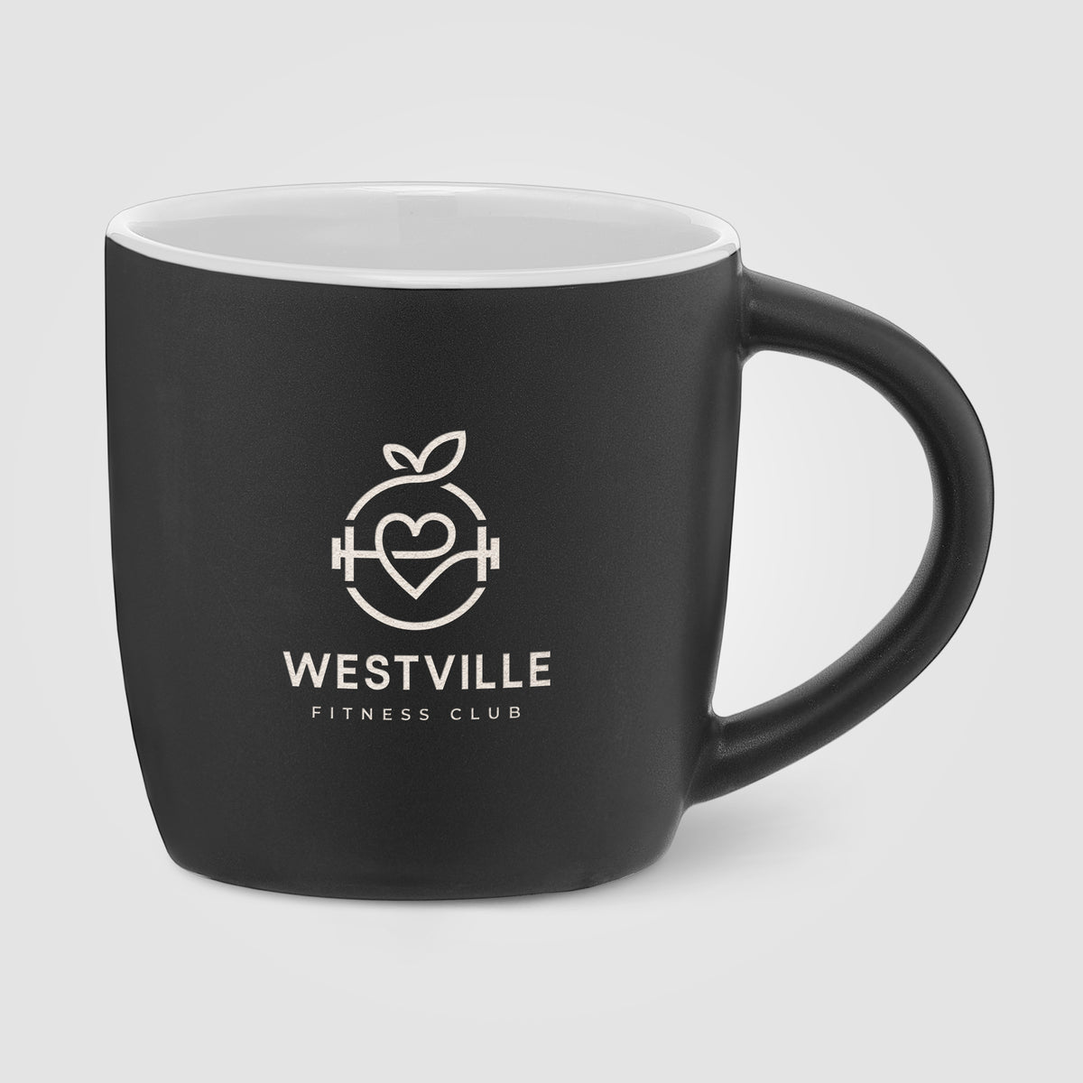 Mug Zanzibar en céramique ColourPop noir – 355 ml