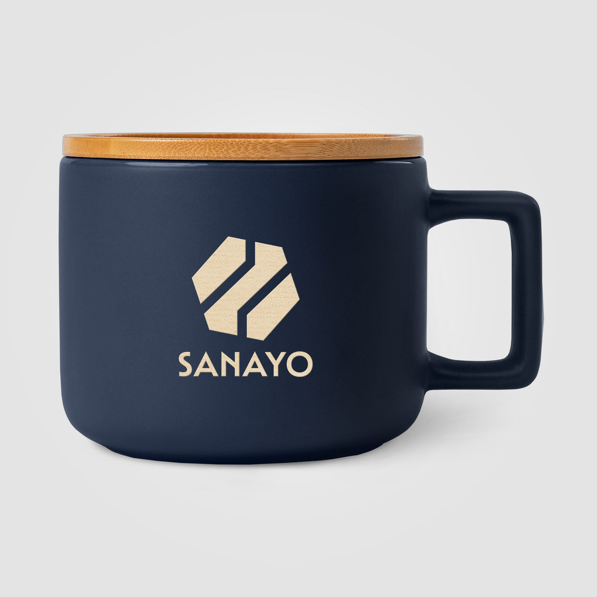 Mug Café Virtuoso en céramique avec couvercle en bambou – 355 mL - Ceram-X