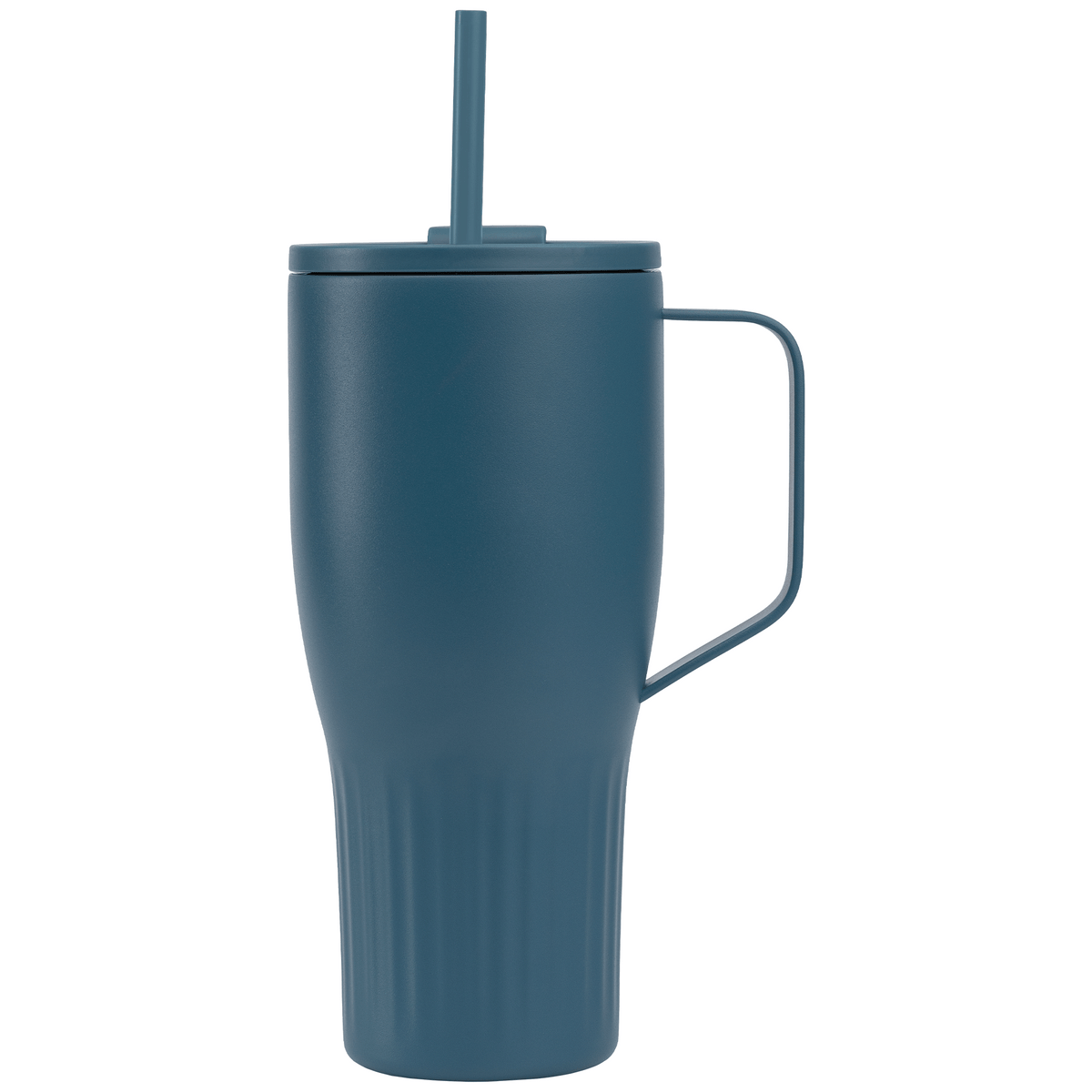 Gobelet Majesty en acier inoxydable recyclé avec paille - 890 ml