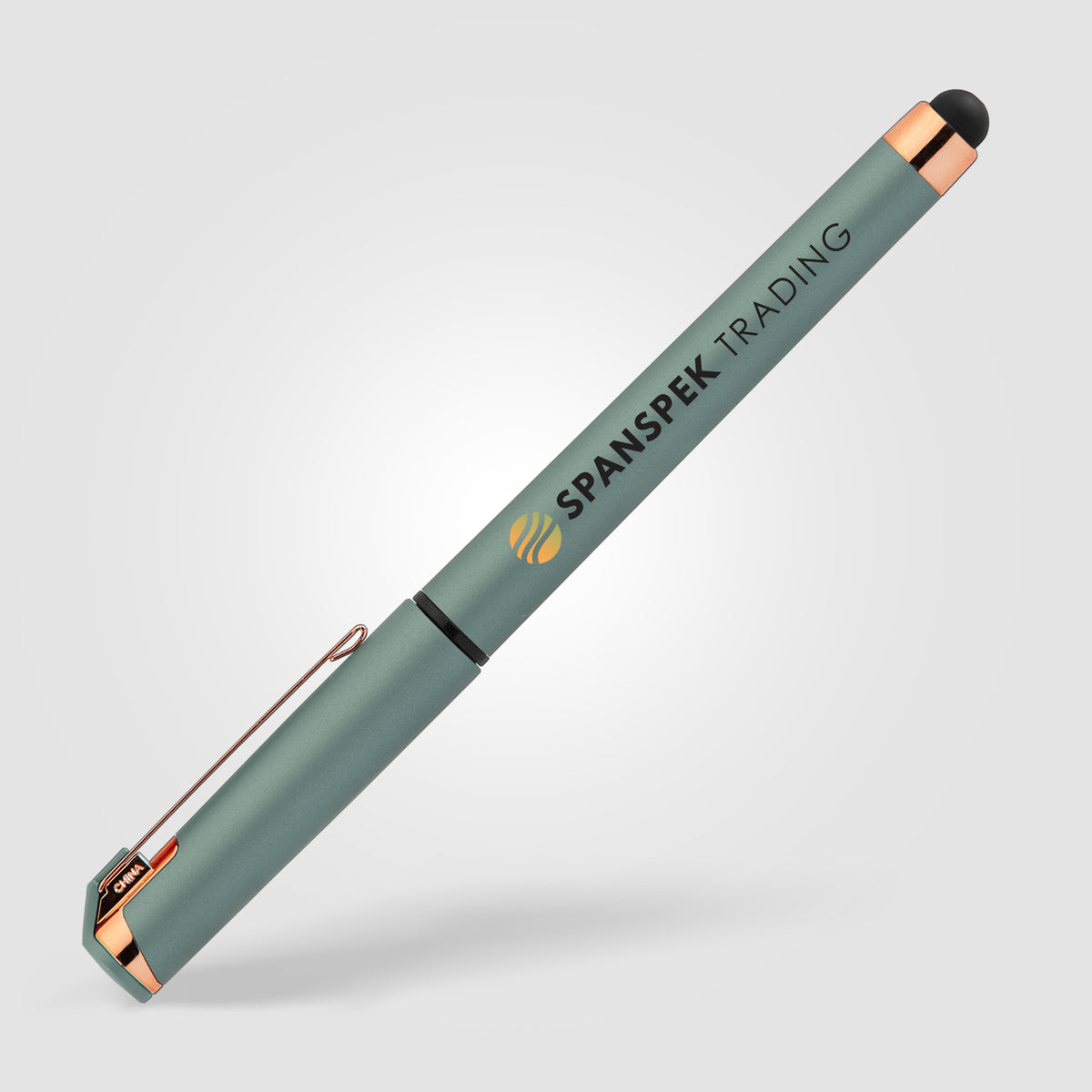 Islander Softy Rose Gold Designer Stylo à gel métallique avec stylet