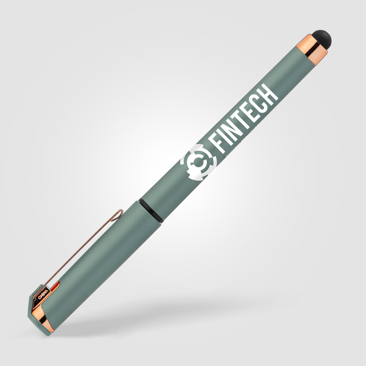 Islander Softy Rose Gold Designer Stylo à gel métallique avec stylet