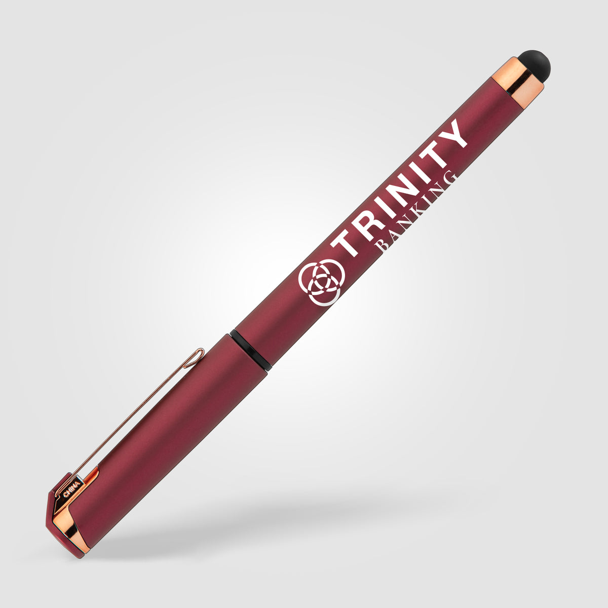 Islander Softy Rose Gold Designer Stylo à gel métallique avec stylet