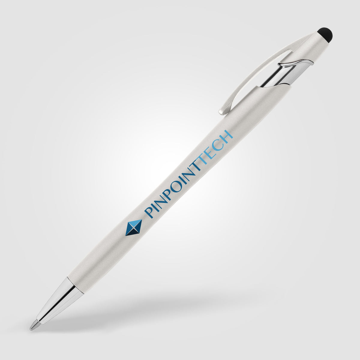 Stylo recyclé La Jolla avec stylet + encre anti-fraude SKU : AJY Empreinte CO2 totale (kg): 0.09 KgCO2e