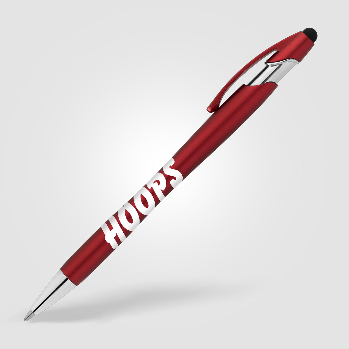 Stylo recyclé La Jolla avec stylet + encre anti-fraude SKU : AJY Empreinte CO2 totale (kg): 0.09 KgCO2e
