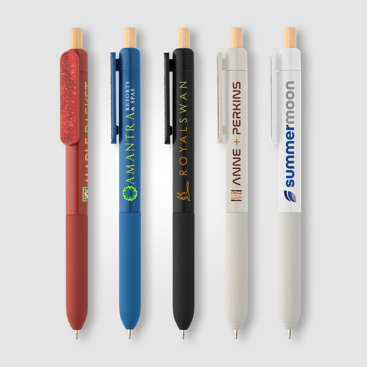 Stylo à clip sensoriel en plastique recyclé Echo