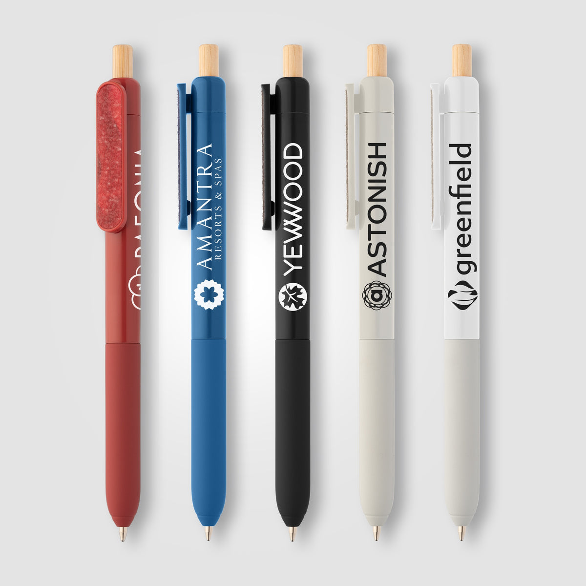 Stylo à clip sensoriel en plastique recyclé Echo