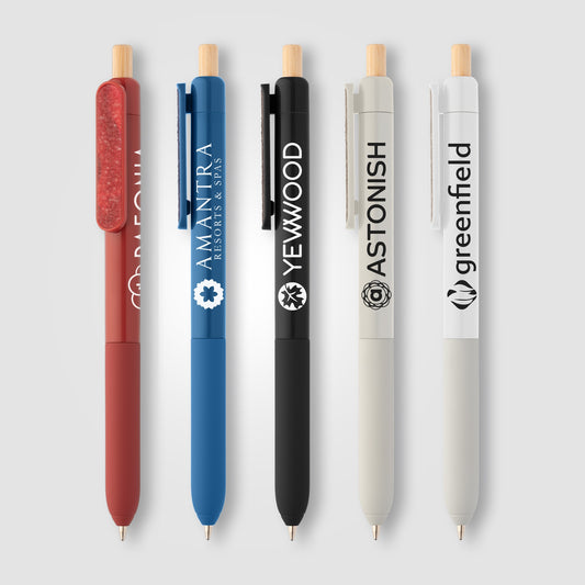 Stylo à clip sensoriel en plastique recyclé Echo