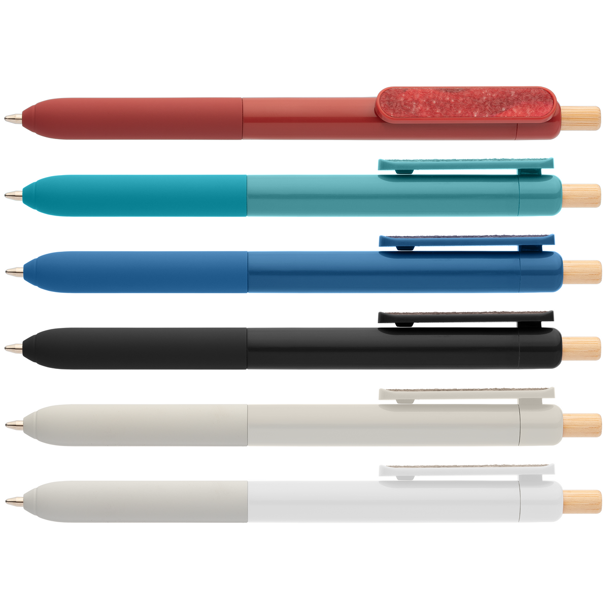 Stylo à clip sensoriel en plastique recyclé Echo