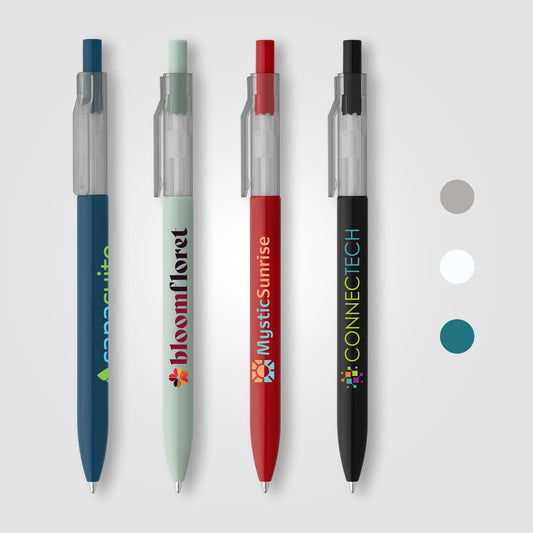 Stylo Nimbus à clip translucide rPET