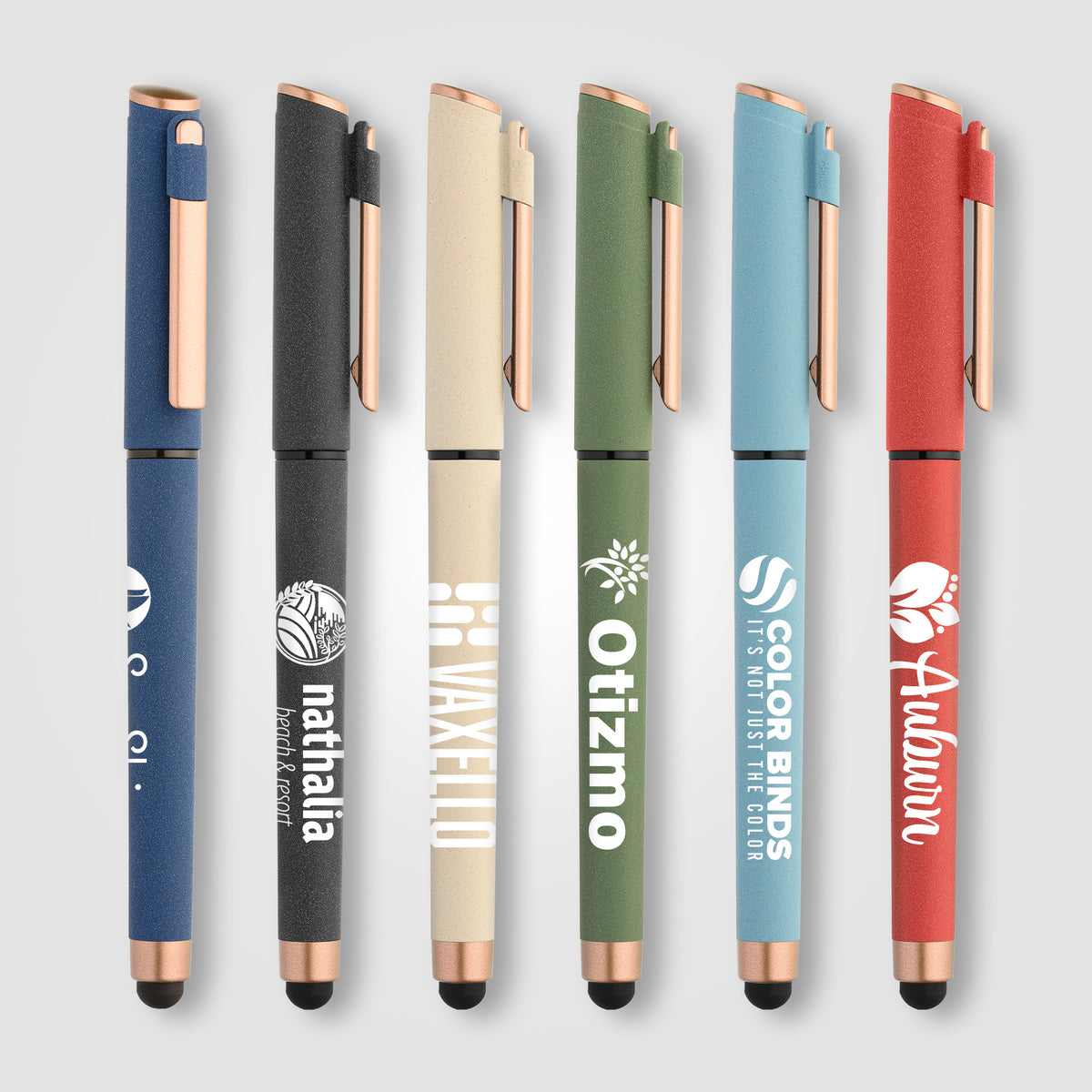 Stylo gel stylet York, plastique recyclé, finition bronze