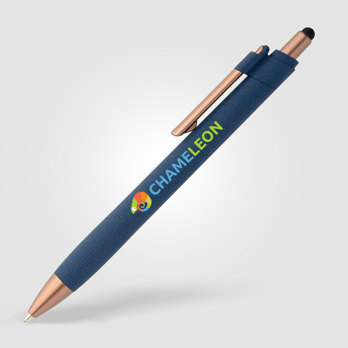 Stylo bille stylet York, plastique recyclé, finition bronze