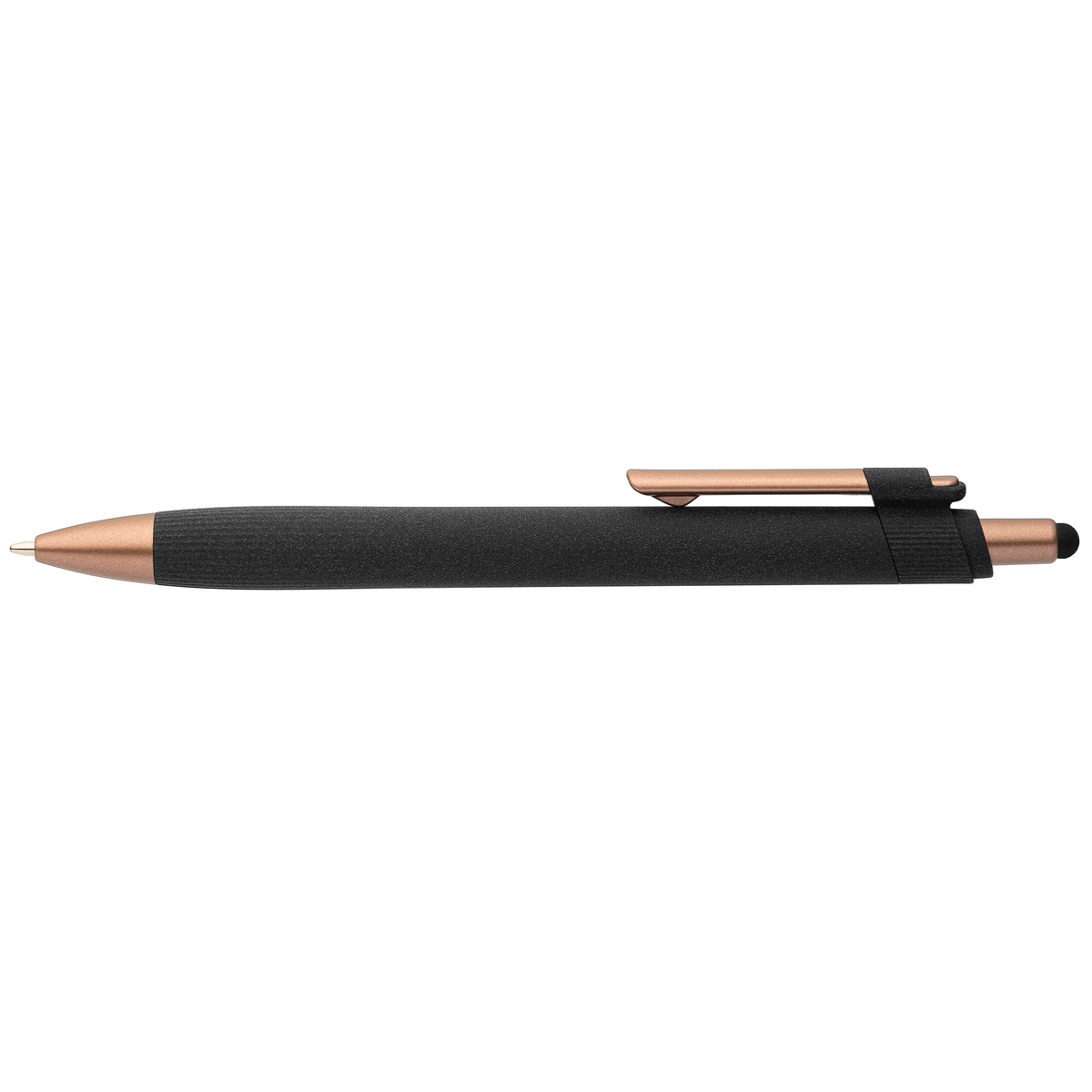 Stylo bille stylet York, plastique recyclé, finition bronze