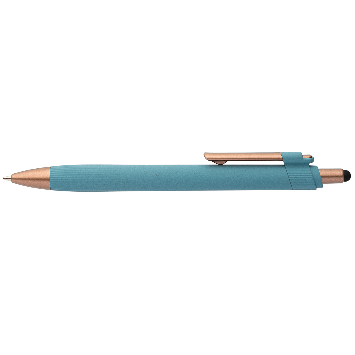 Stylo bille stylet York, plastique recyclé, finition bronze