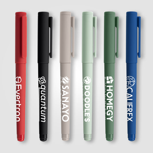 Stylo gel Aeris, plastique recyclé, monochrome