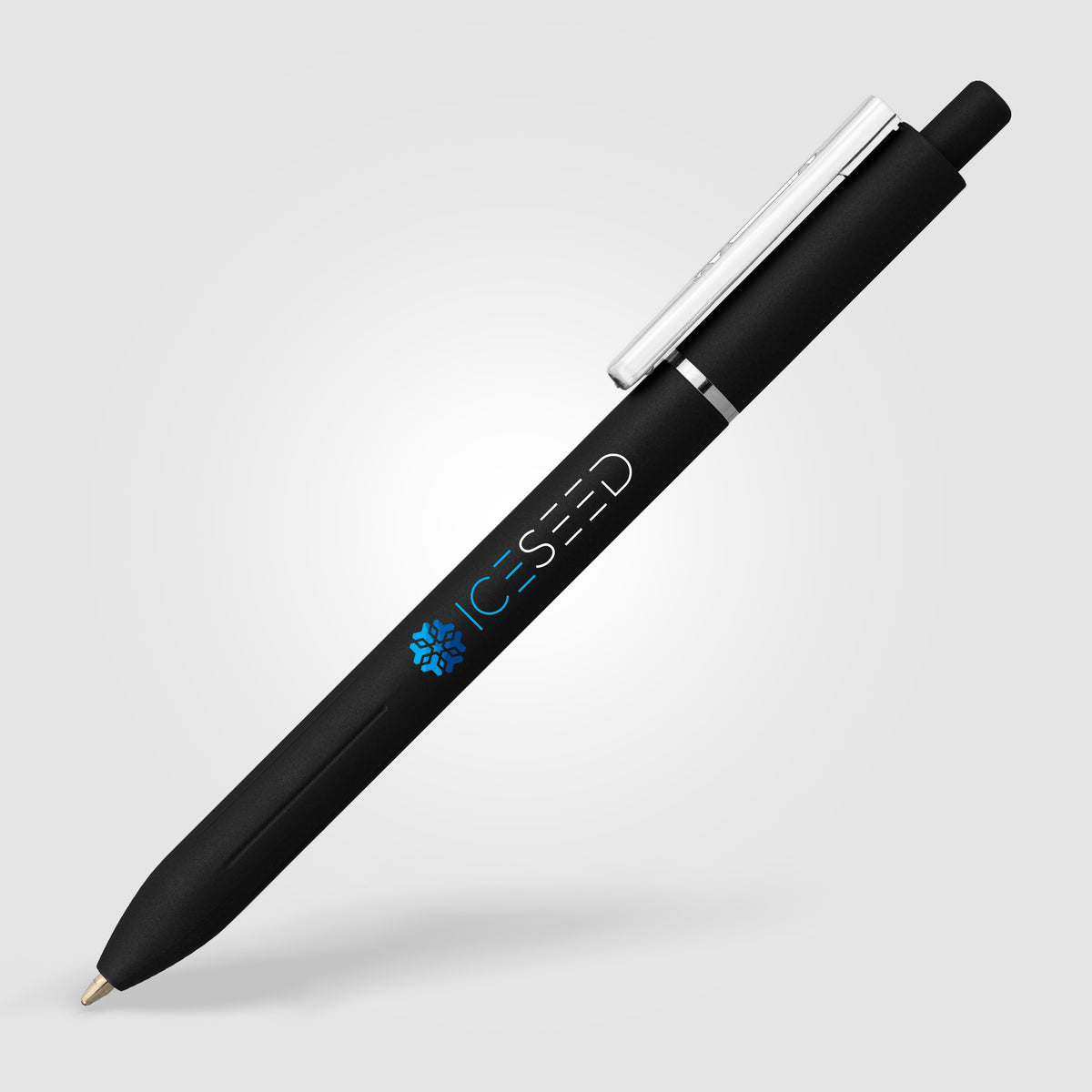Stylo Lark en plastique recyclé avec clip anti-stress