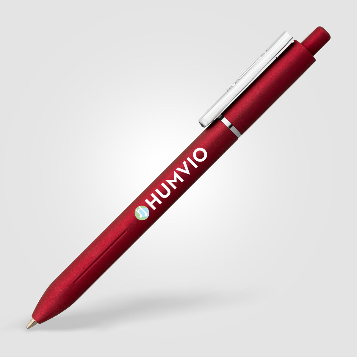 Stylo Lark en plastique recyclé avec clip anti-stress