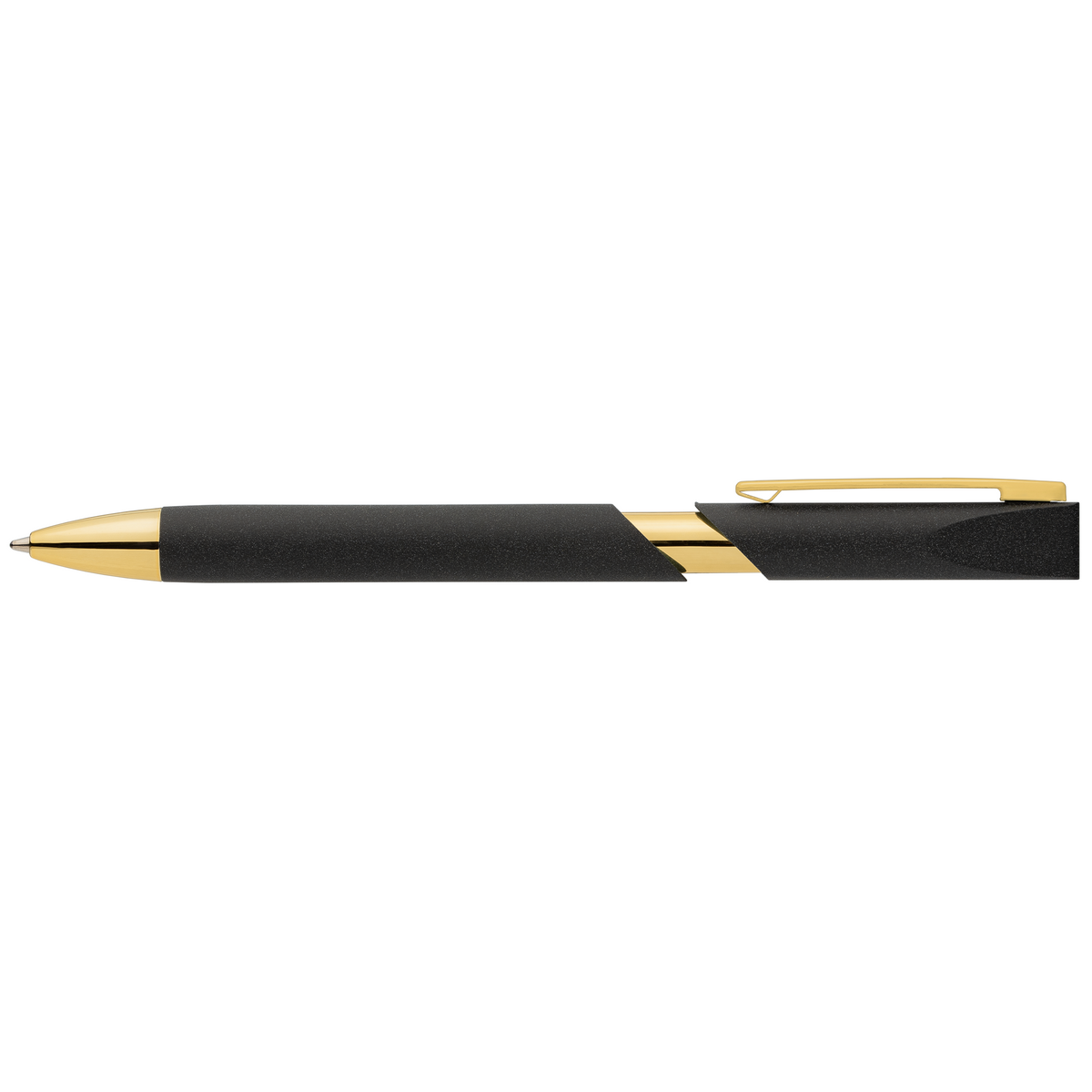 Stylo Aurelia avec finitions dorées en plastique recyclé