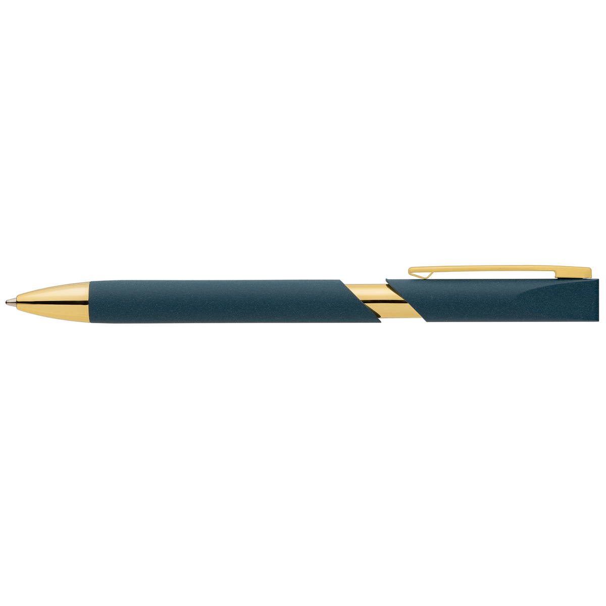 Stylo Aurelia avec finitions dorées en plastique recyclé