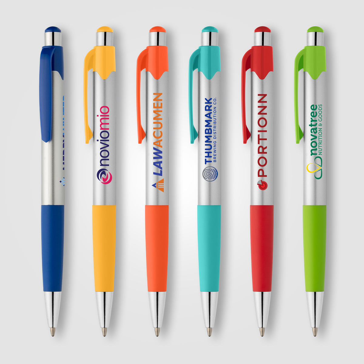 Stylo Smoothy en plastique recyclé avec grip coloré