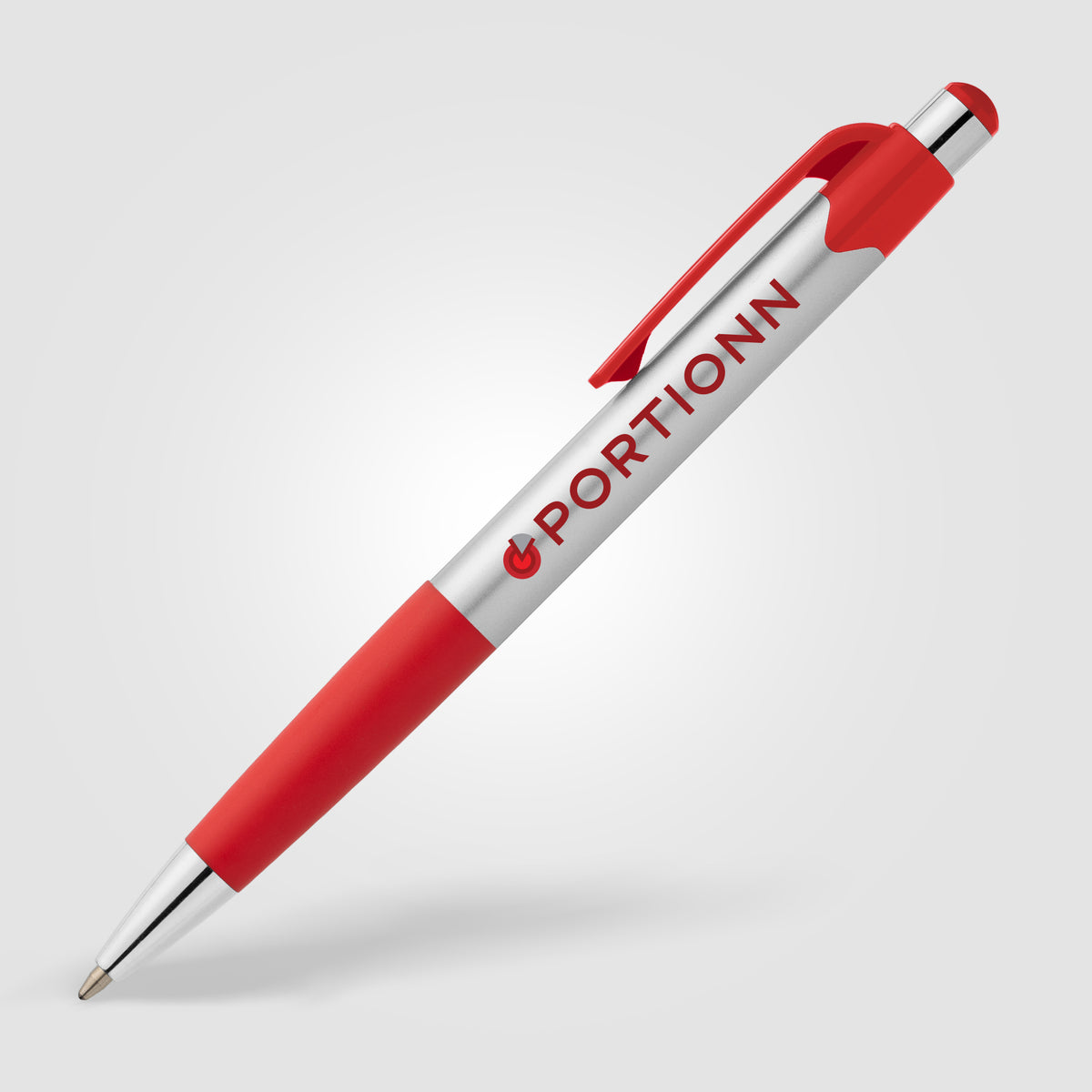 Stylo Smoothy en plastique recyclé avec grip coloré