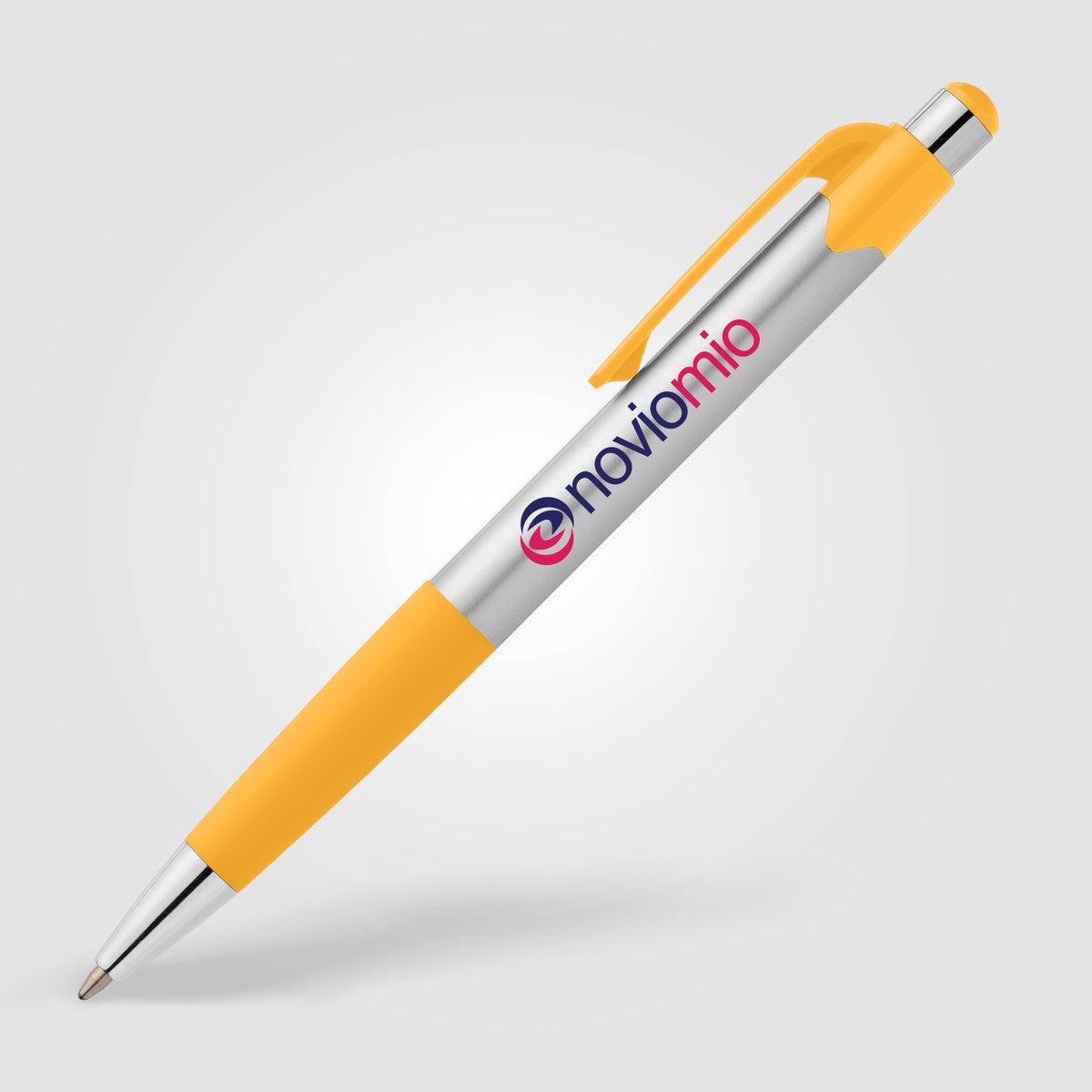 Stylo Smoothy en plastique recyclé avec grip coloré