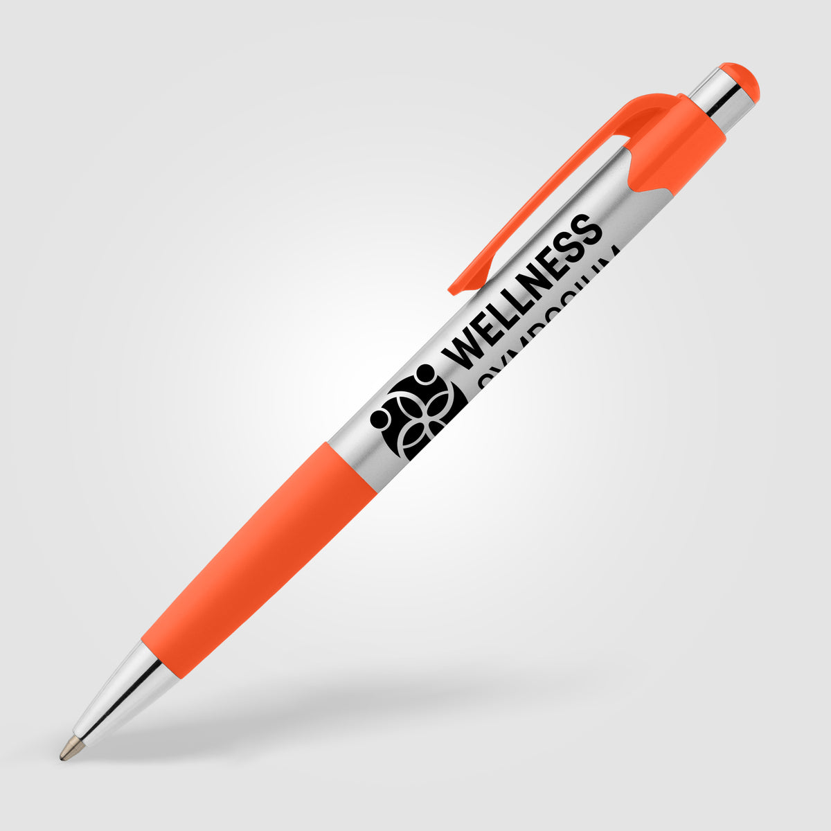 Stylo Smoothy en plastique recyclé avec grip coloré