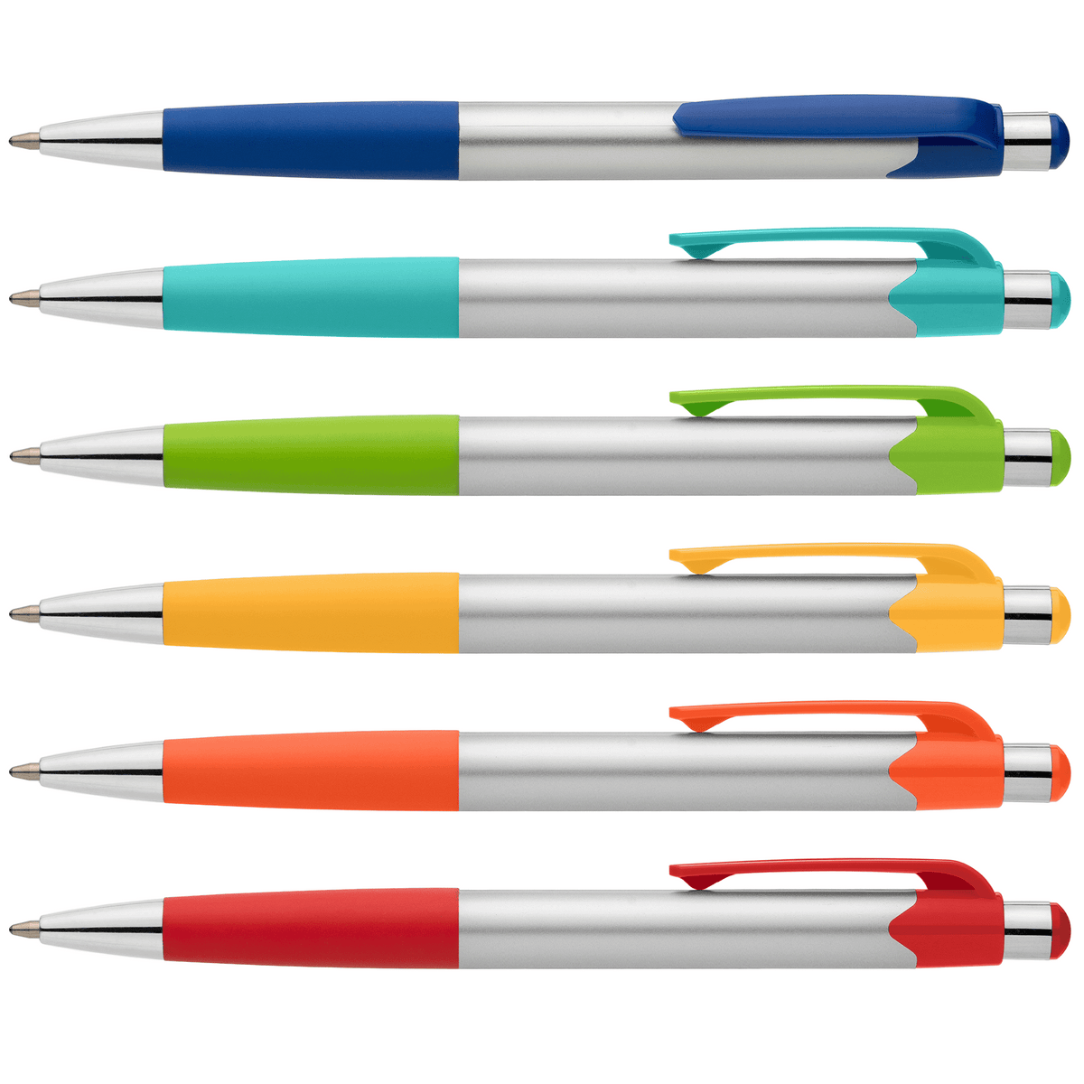 Stylo Smoothy en plastique recyclé avec grip coloré