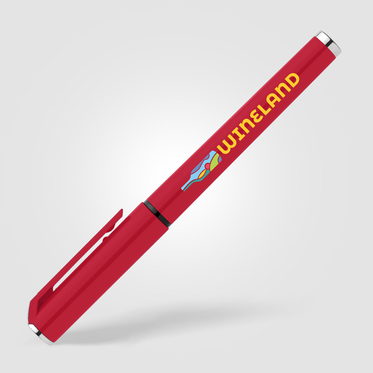 Stylo gel monochrome Islander en plastique recyclé
