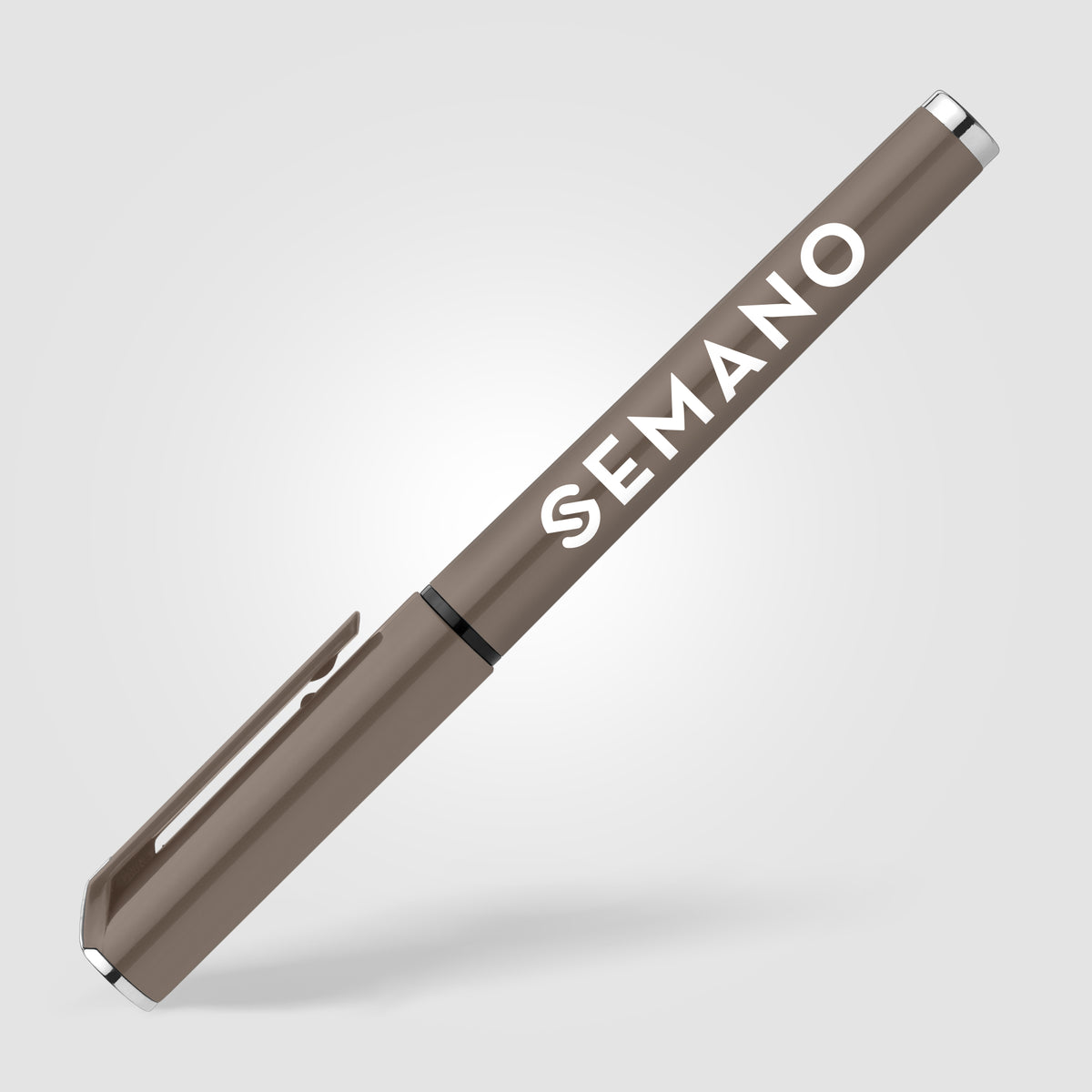 Stylo gel monochrome Islander en plastique recyclé