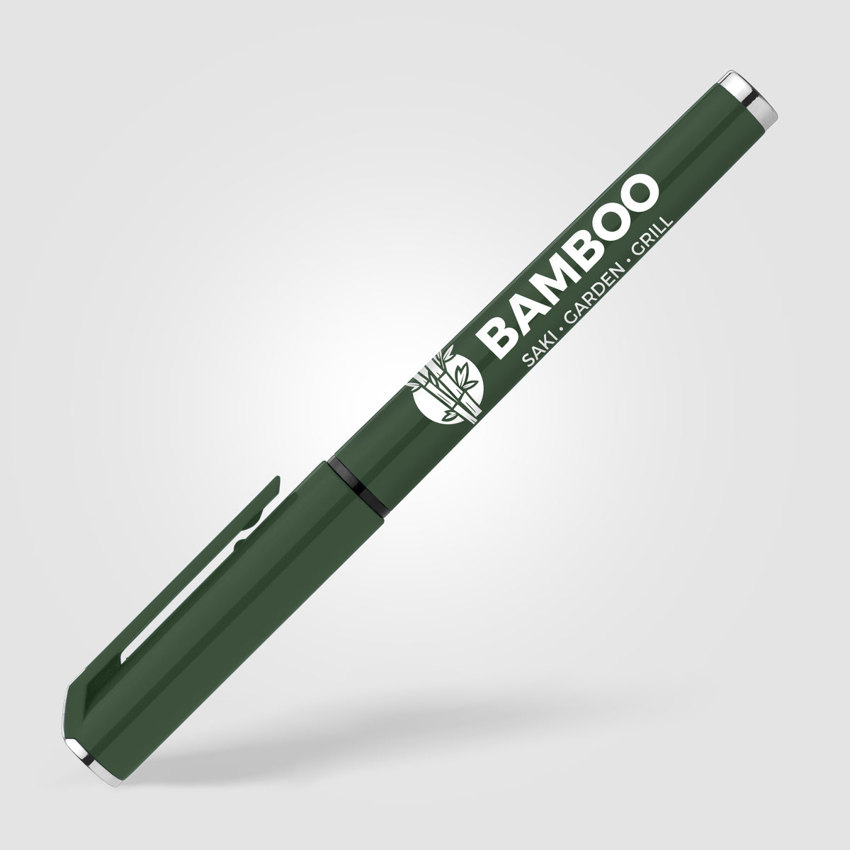 Stylo gel monochrome Islander en plastique recyclé