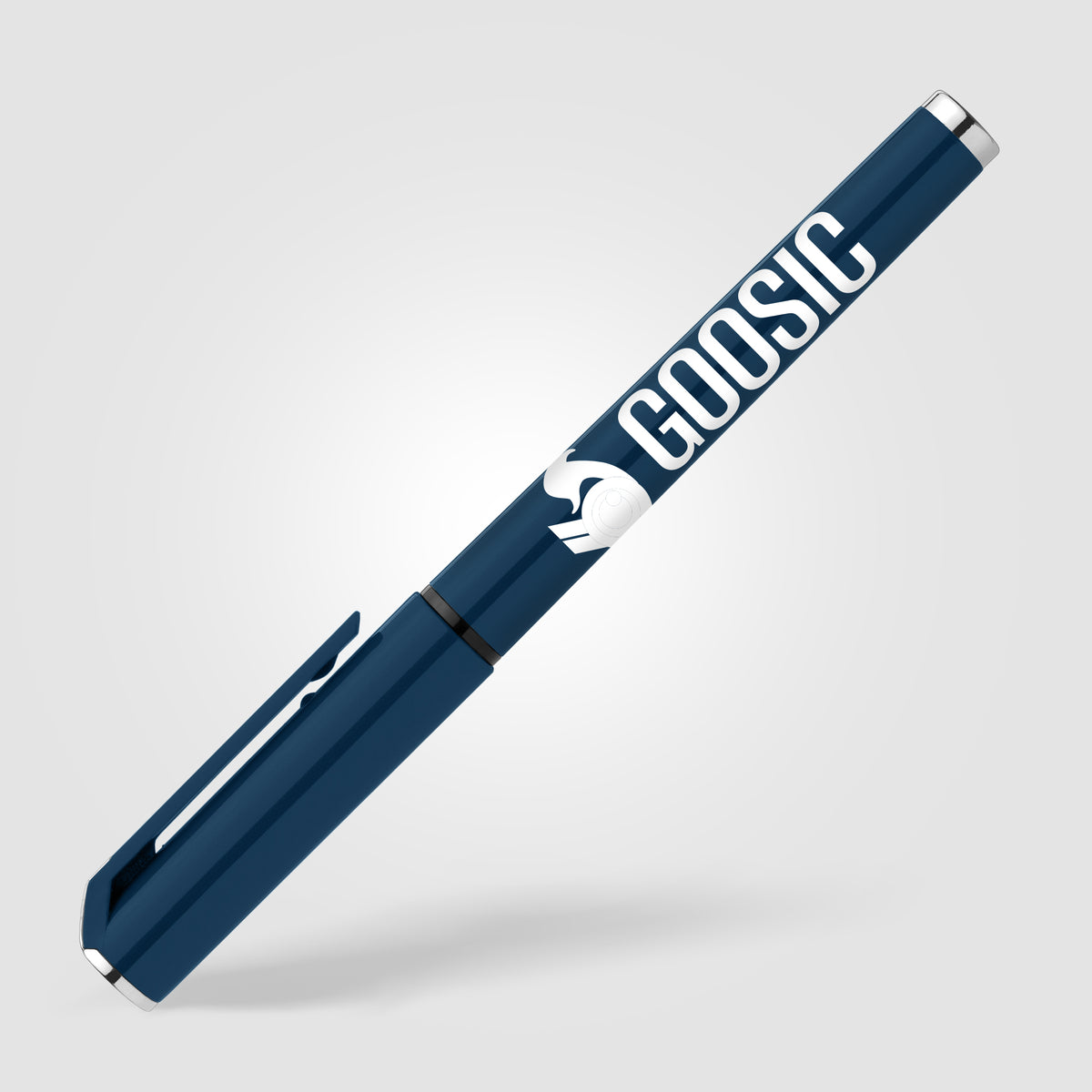 Stylo gel monochrome Islander en plastique recyclé