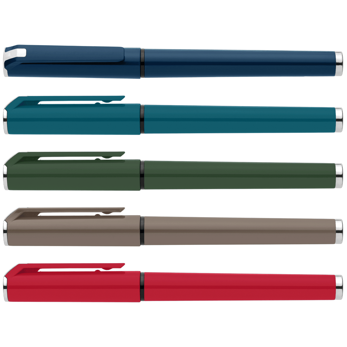 Stylo gel monochrome Islander en plastique recyclé