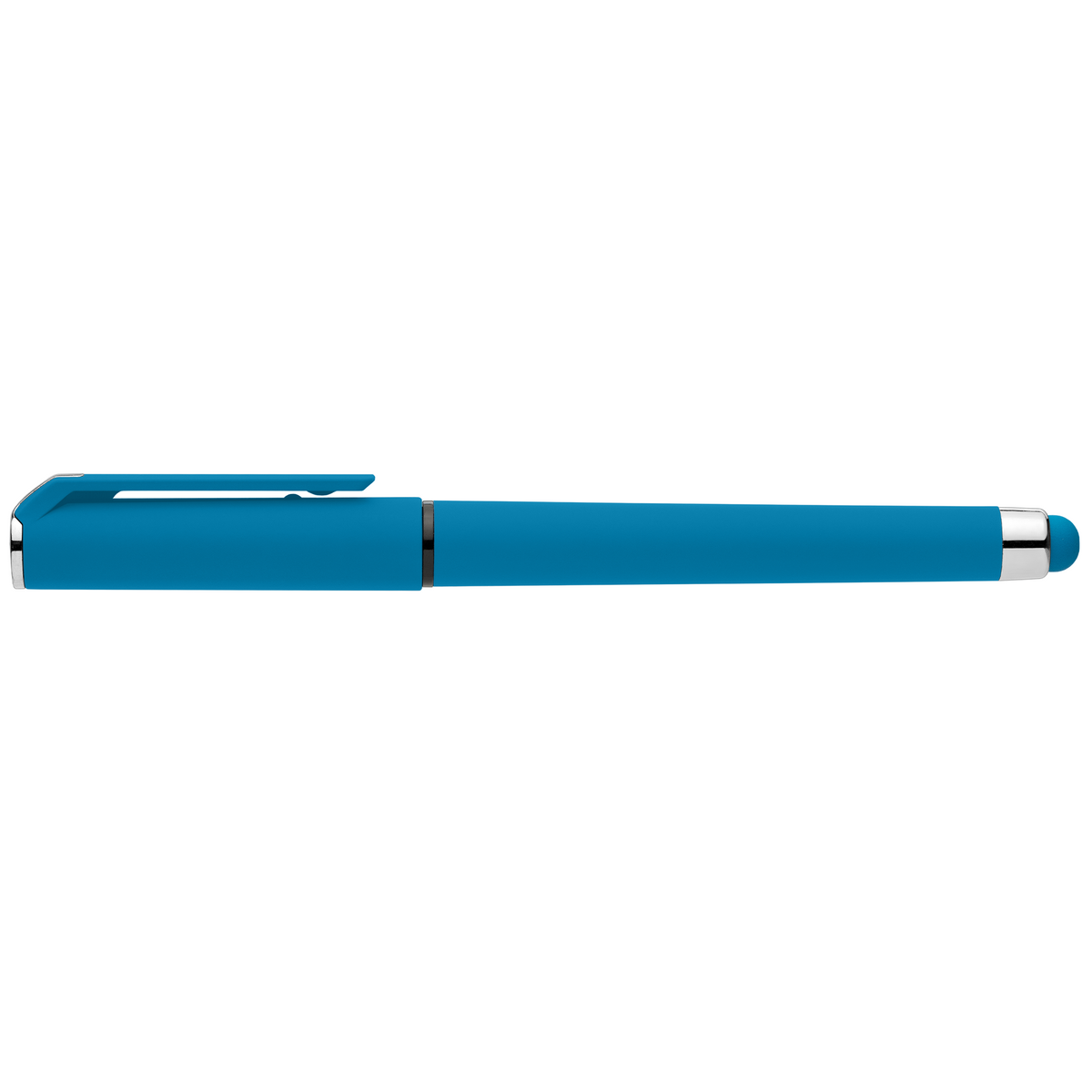 Stylo Islander en plastique recyclé avec grip gel monochrome