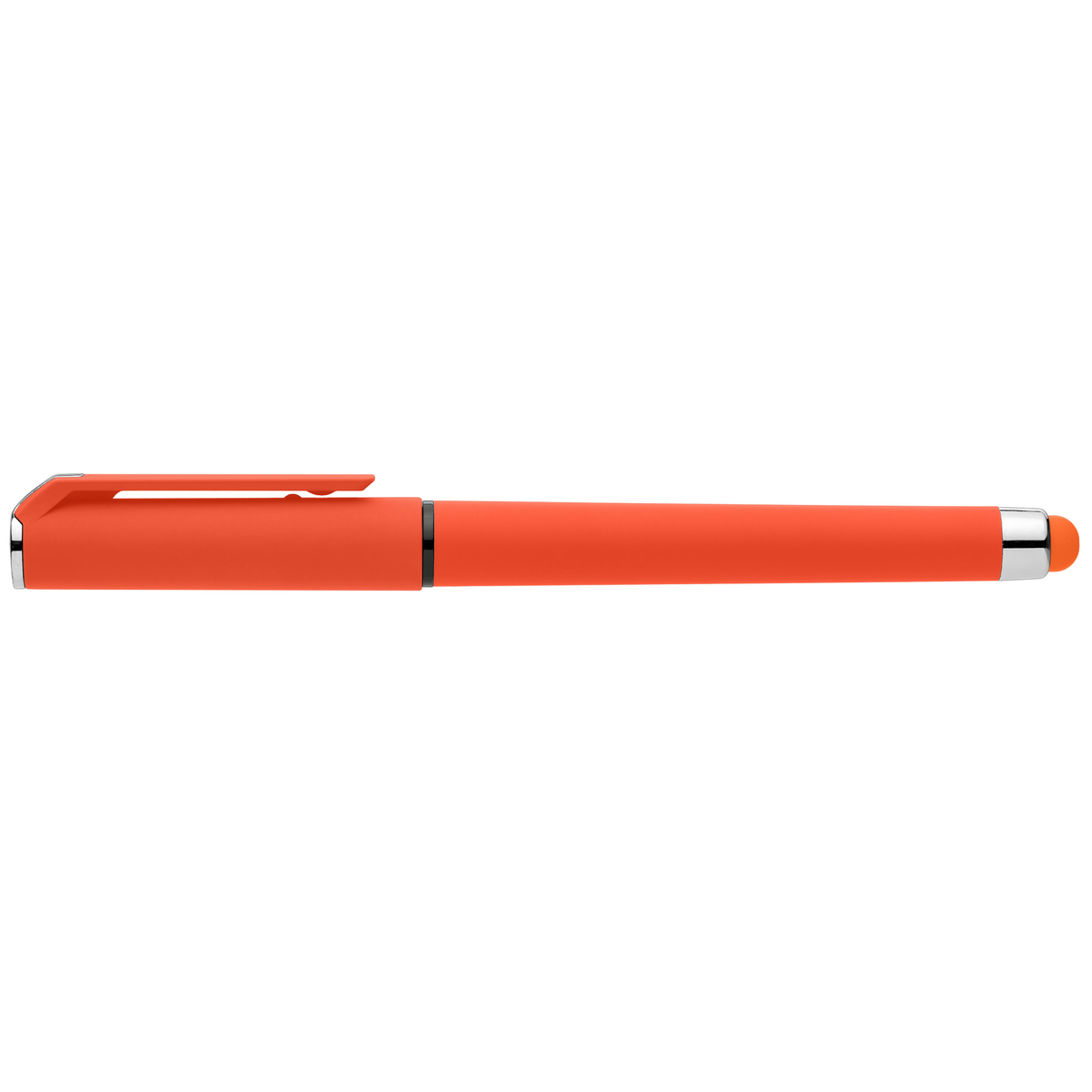Stylo Islander en plastique recyclé avec grip gel monochrome