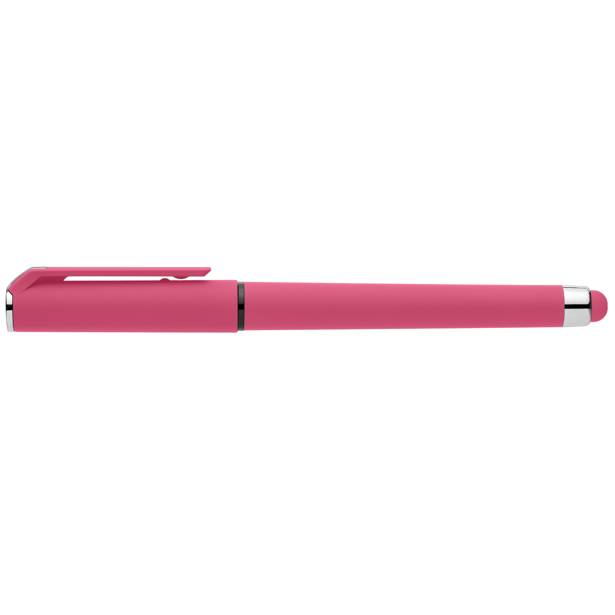 Stylo Islander en plastique recyclé avec grip gel monochrome