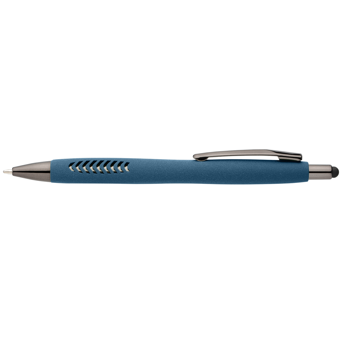Stylo Avalon en plastique recyclé avec finition pierre et stylet