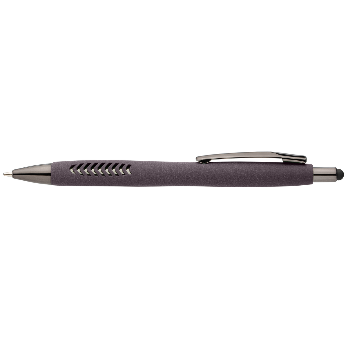 Stylo Avalon en plastique recyclé avec finition pierre et stylet