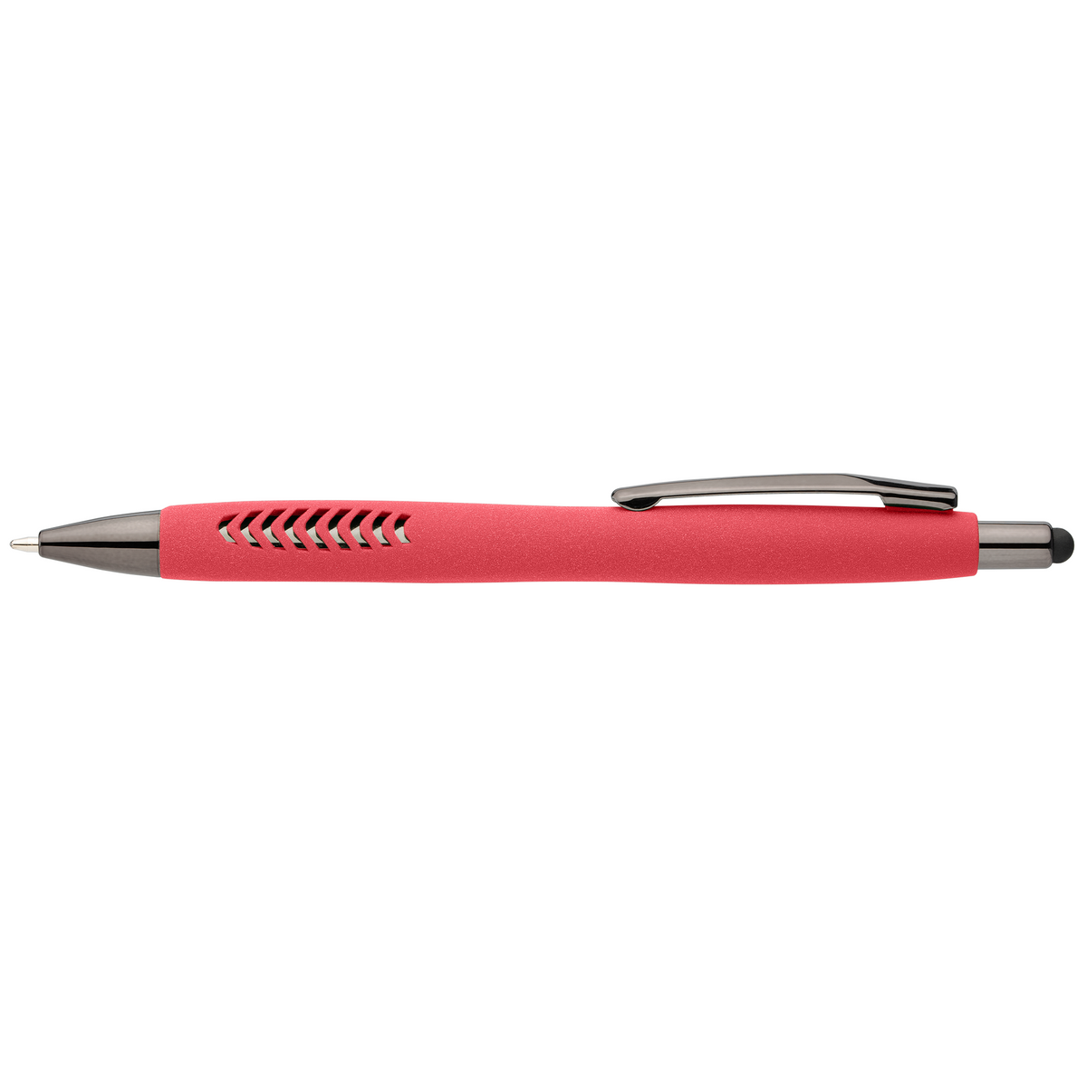 Stylo Avalon en plastique recyclé avec finition pierre et stylet