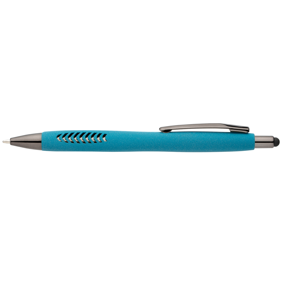Stylo Avalon en plastique recyclé avec finition pierre et stylet