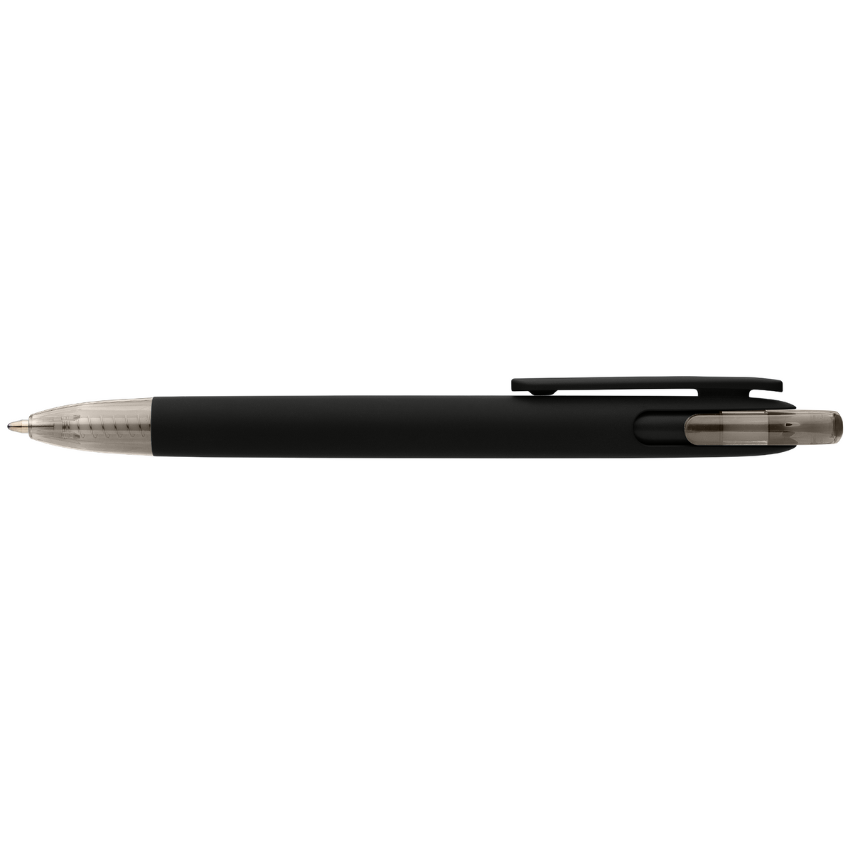 Stylo Jutta en plastique recyclé avec finition transparente