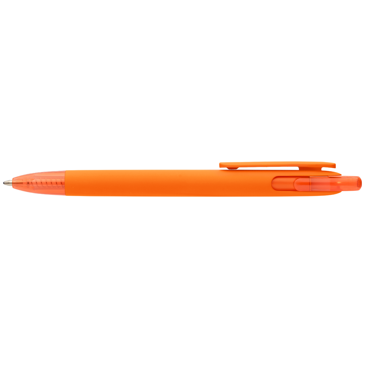 Stylo Jutta en plastique recyclé avec finition transparente