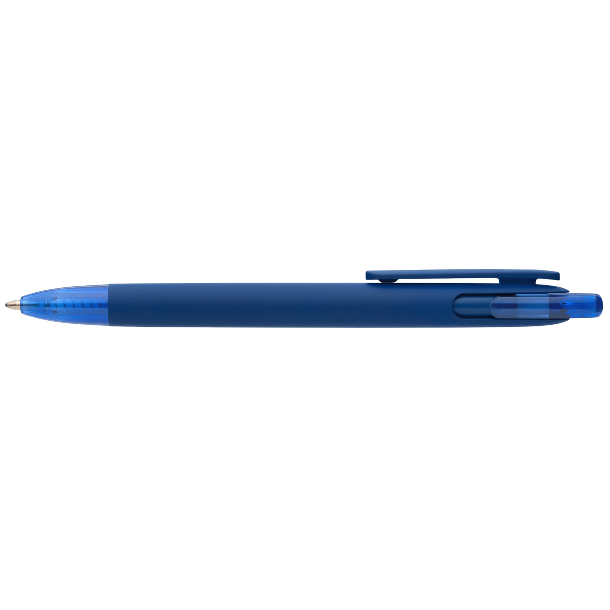 Stylo Jutta en plastique recyclé avec finition transparente