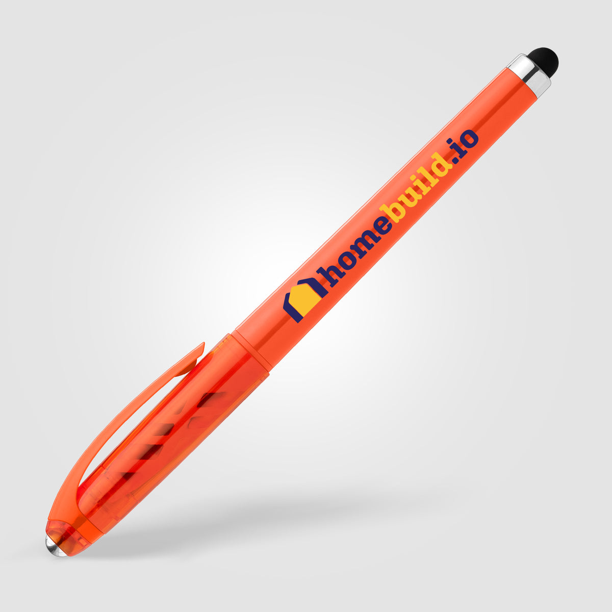 Stylo Prism en plastique recyclé avec stylet, boule anti-stress et encre gel