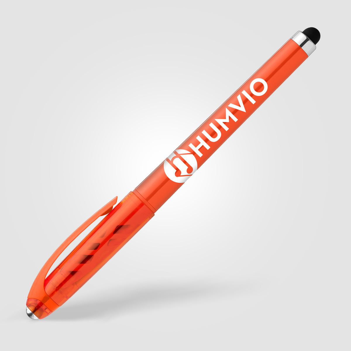 Stylo Prism en plastique recyclé avec stylet, boule anti-stress et encre gel