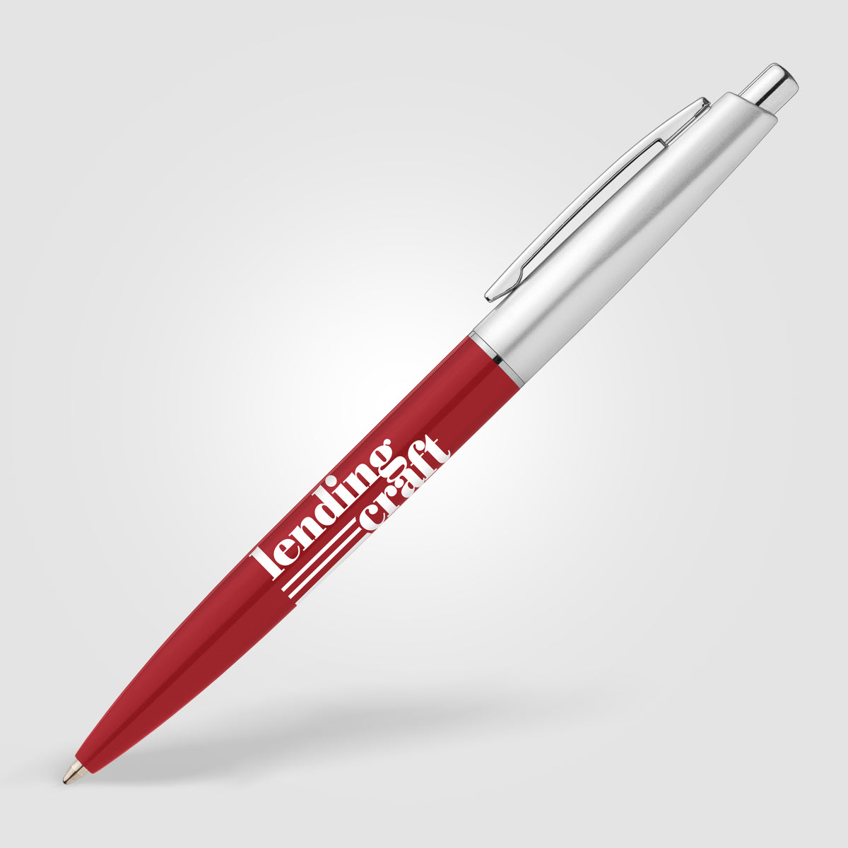 Stylo Natori en plastique recyclé avec finition chromée