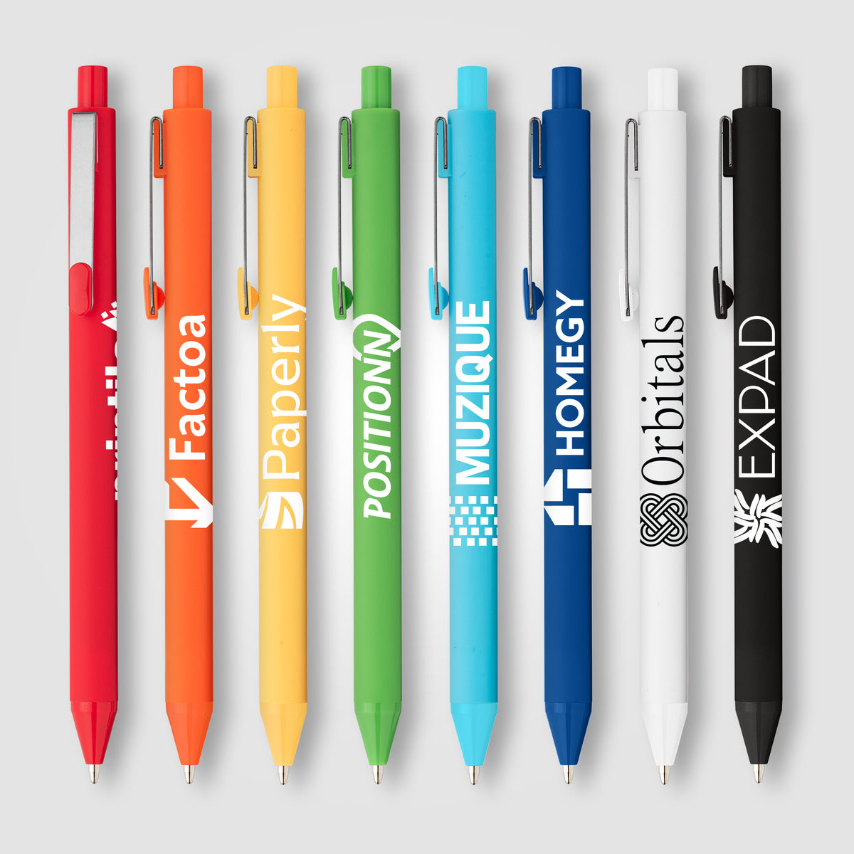Stylo gel Vela Essentials en plastique recyclé Soft-Touch