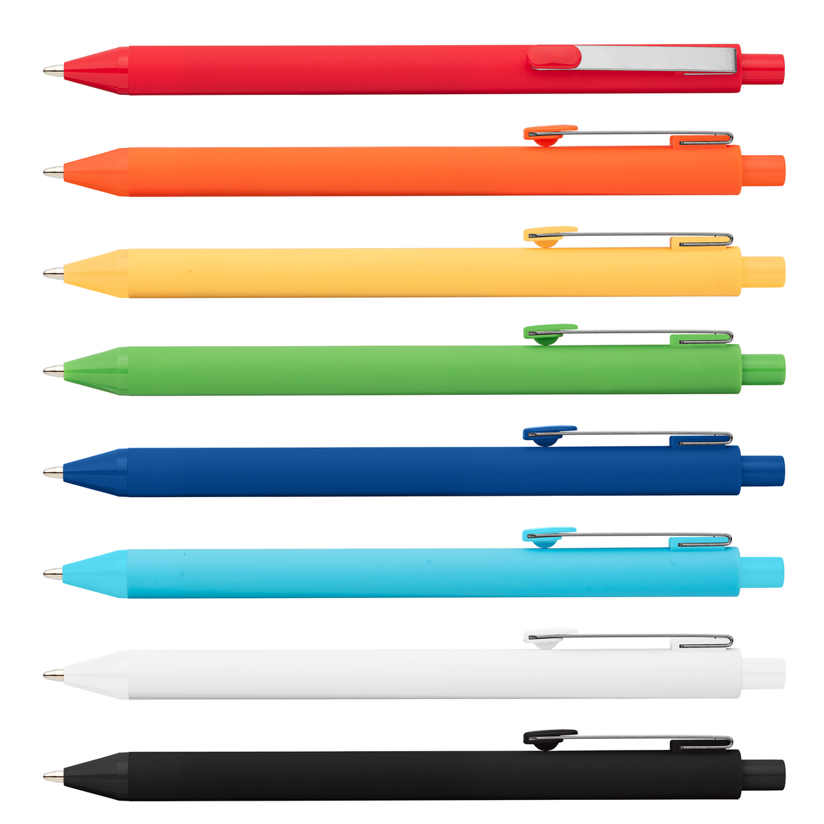 Stylo gel Vela Essentials en plastique recyclé Soft-Touch