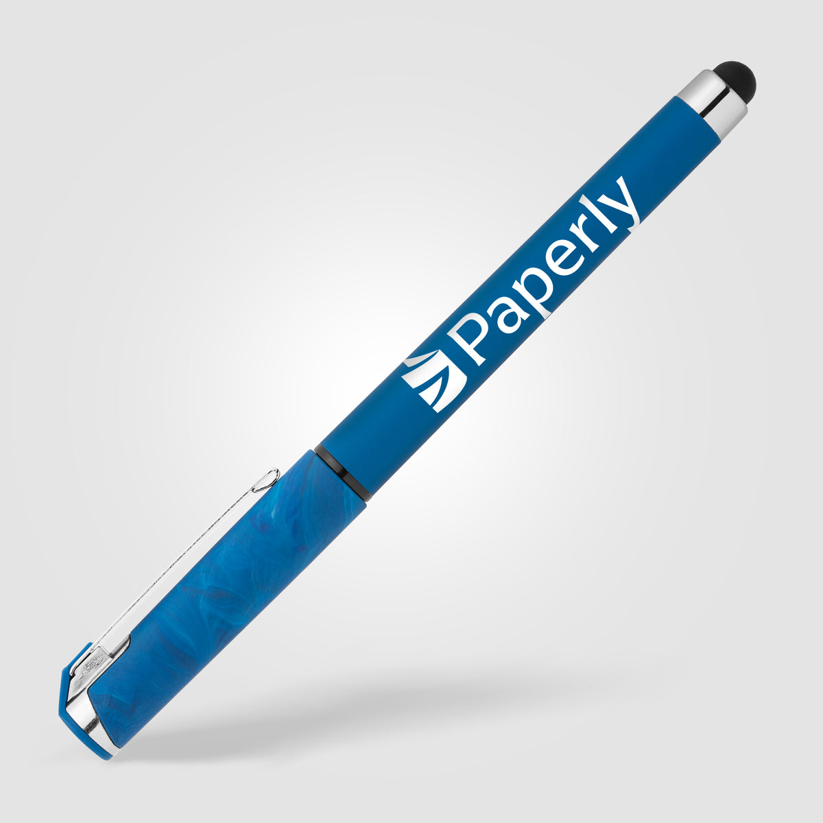 Stylo stylet Islander en plastique effet marbré