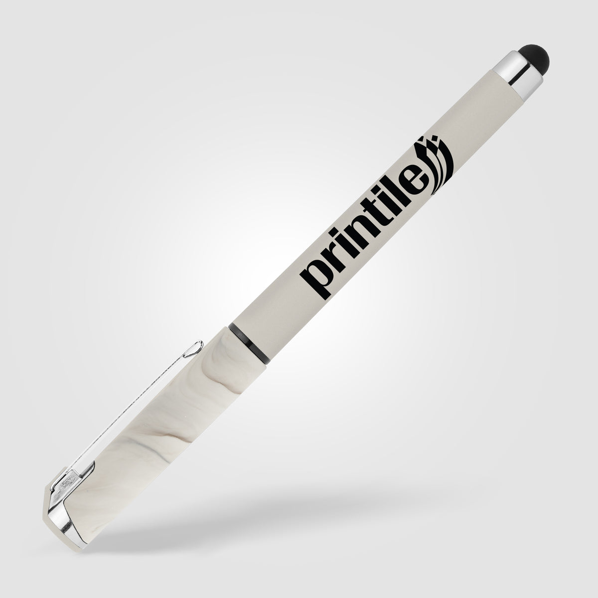 Stylo stylet Islander en plastique effet marbré